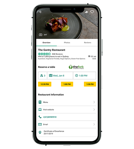 Tripadvisor restaurantpagina